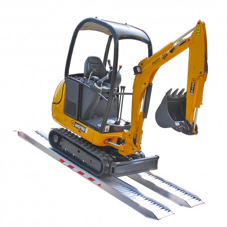 rampe per cingoli di gomma 4000 mm x 400 mm portata 34 qli