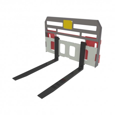 forche per minipala portata 2500 kg