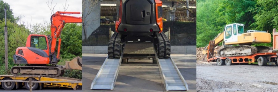 Come caricare un escavatore sul camion